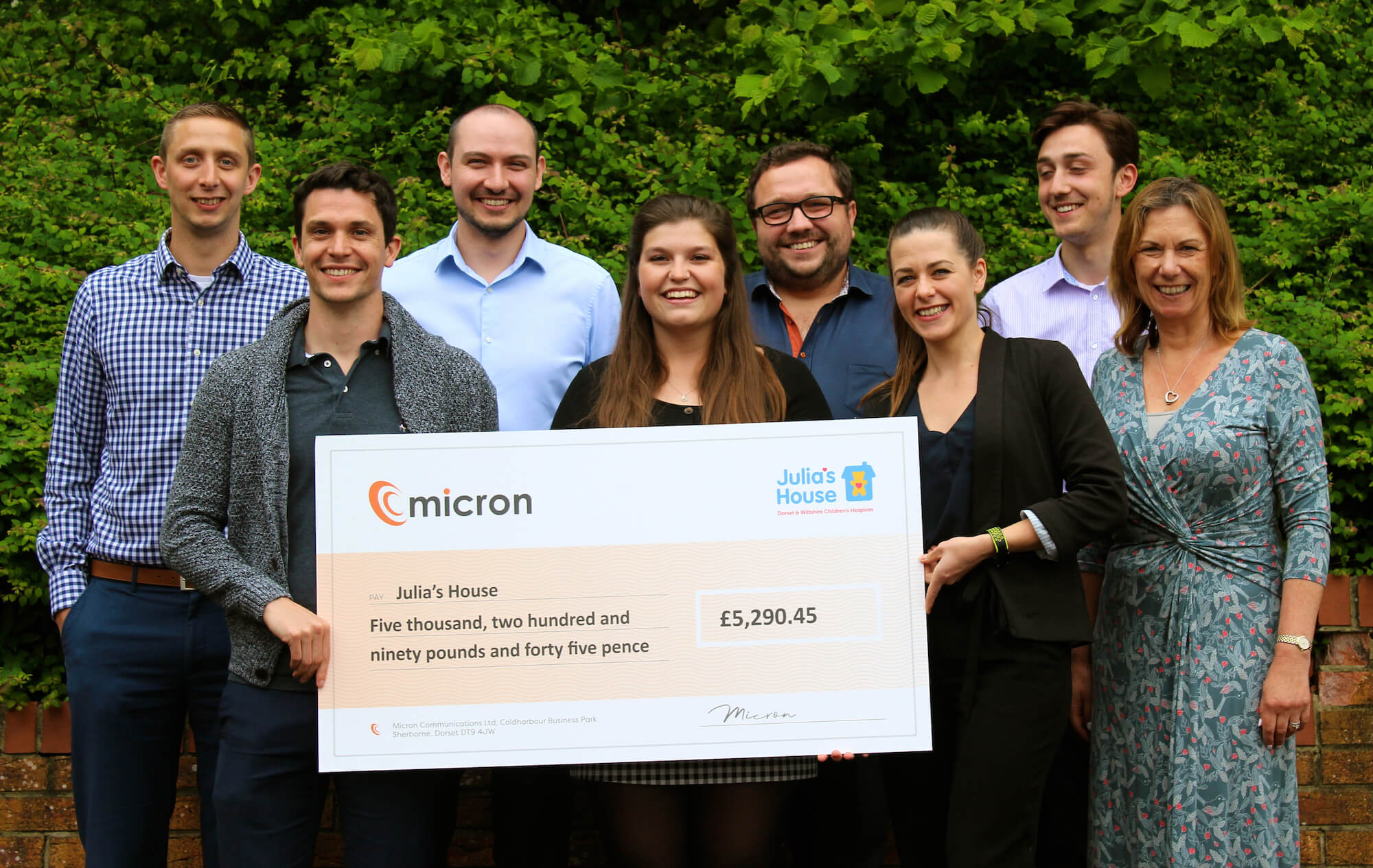 Micron take to new heights to raise money for Julia’s House Micron