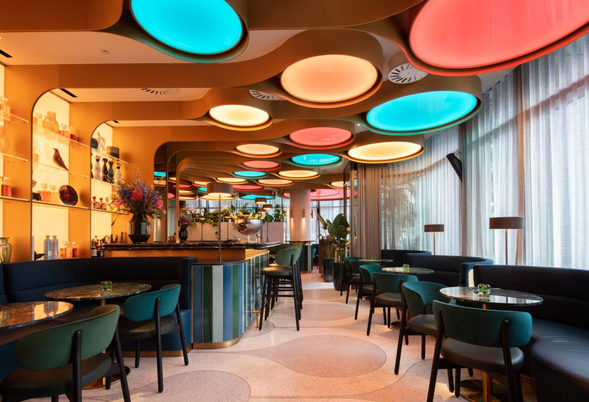Integrated hotel technology and telecoms for 5-star service body image showing the bar
